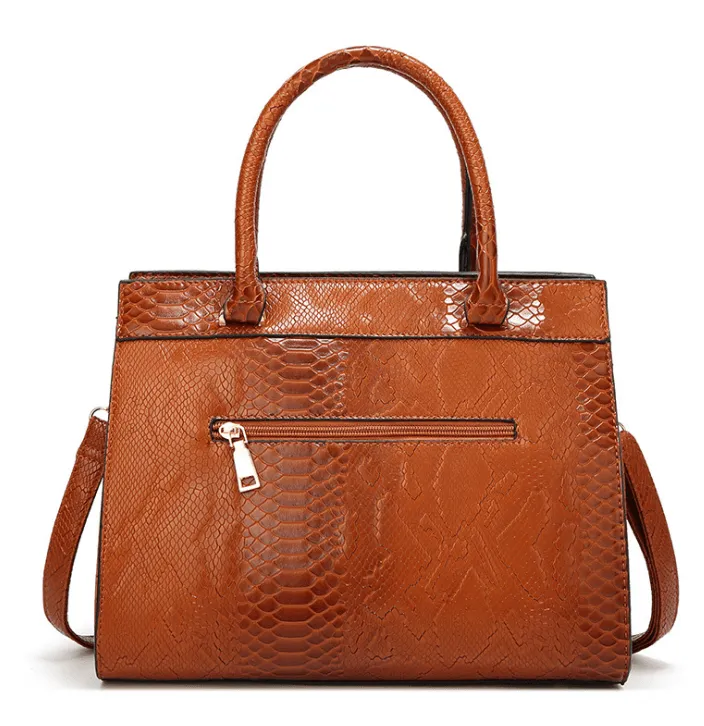 Seasonprestige LuxeGlam Monogram Tote Women Brown Handbags