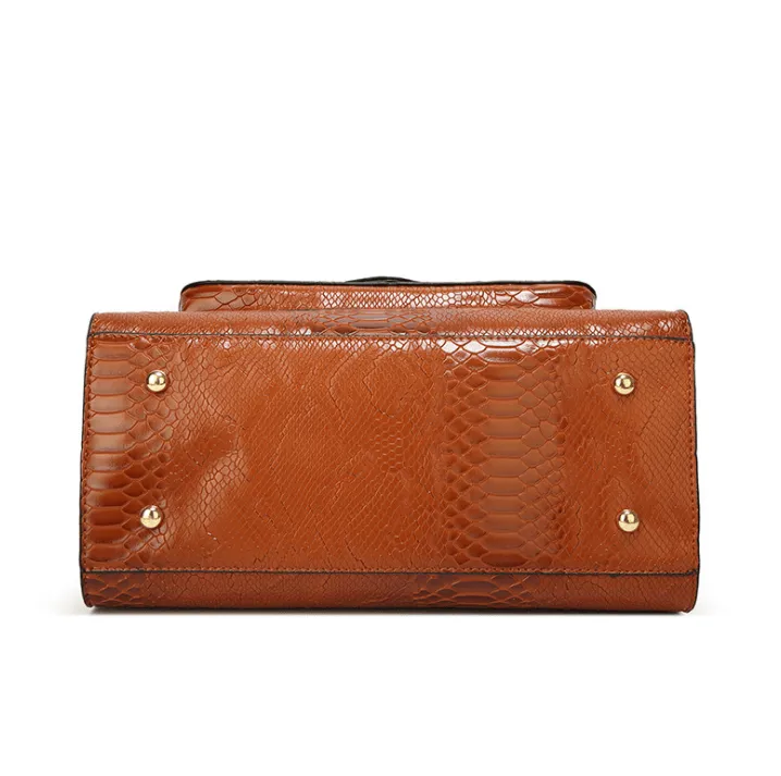 Seasonprestige LuxeGlam Monogram Tote Women Brown Handbags