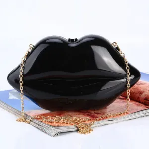 Sexy Red Lips Clutch Bags