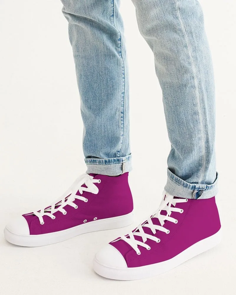 Shaded Magenta High-Top Canvas Sneakers | Men's | C12M100Y0K30