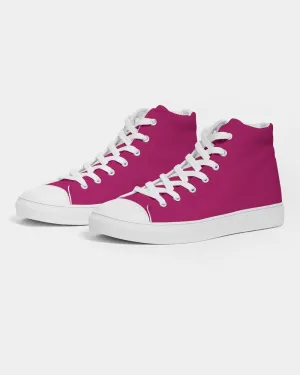 Shaded Pink High-Top Canvas Sneakers | Women's | C0M100Y25K30