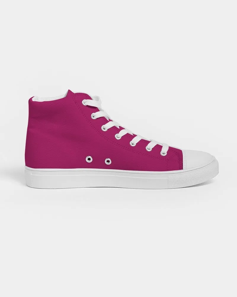 Shaded Pink High-Top Canvas Sneakers | Women's | C0M100Y25K30