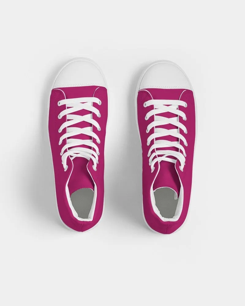 Shaded Pink High-Top Canvas Sneakers | Women's | C0M100Y25K30
