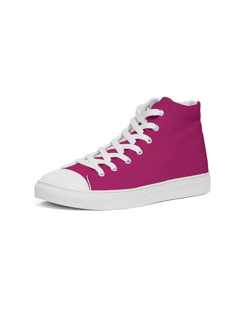 Shaded Pink High-Top Canvas Sneakers | Women's | C0M100Y25K30