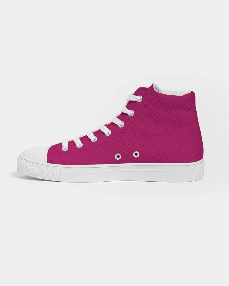 Shaded Pink High-Top Canvas Sneakers | Women's | C0M100Y25K30