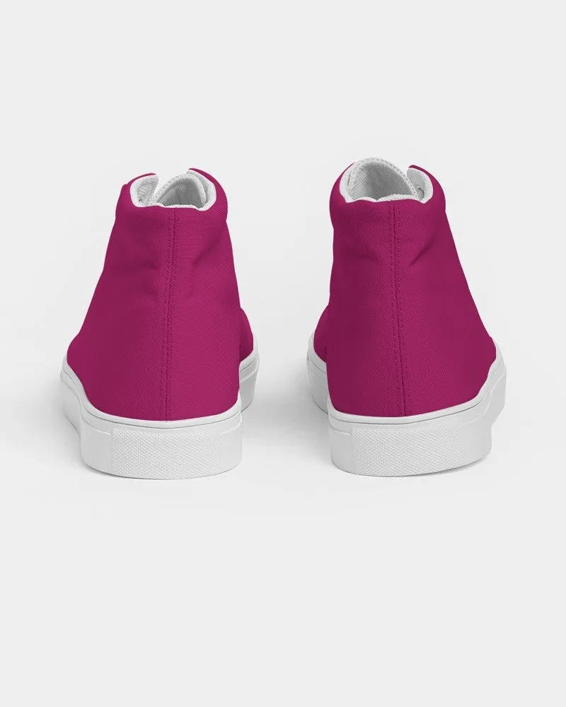 Shaded Pink High-Top Canvas Sneakers | Women's | C0M100Y25K30