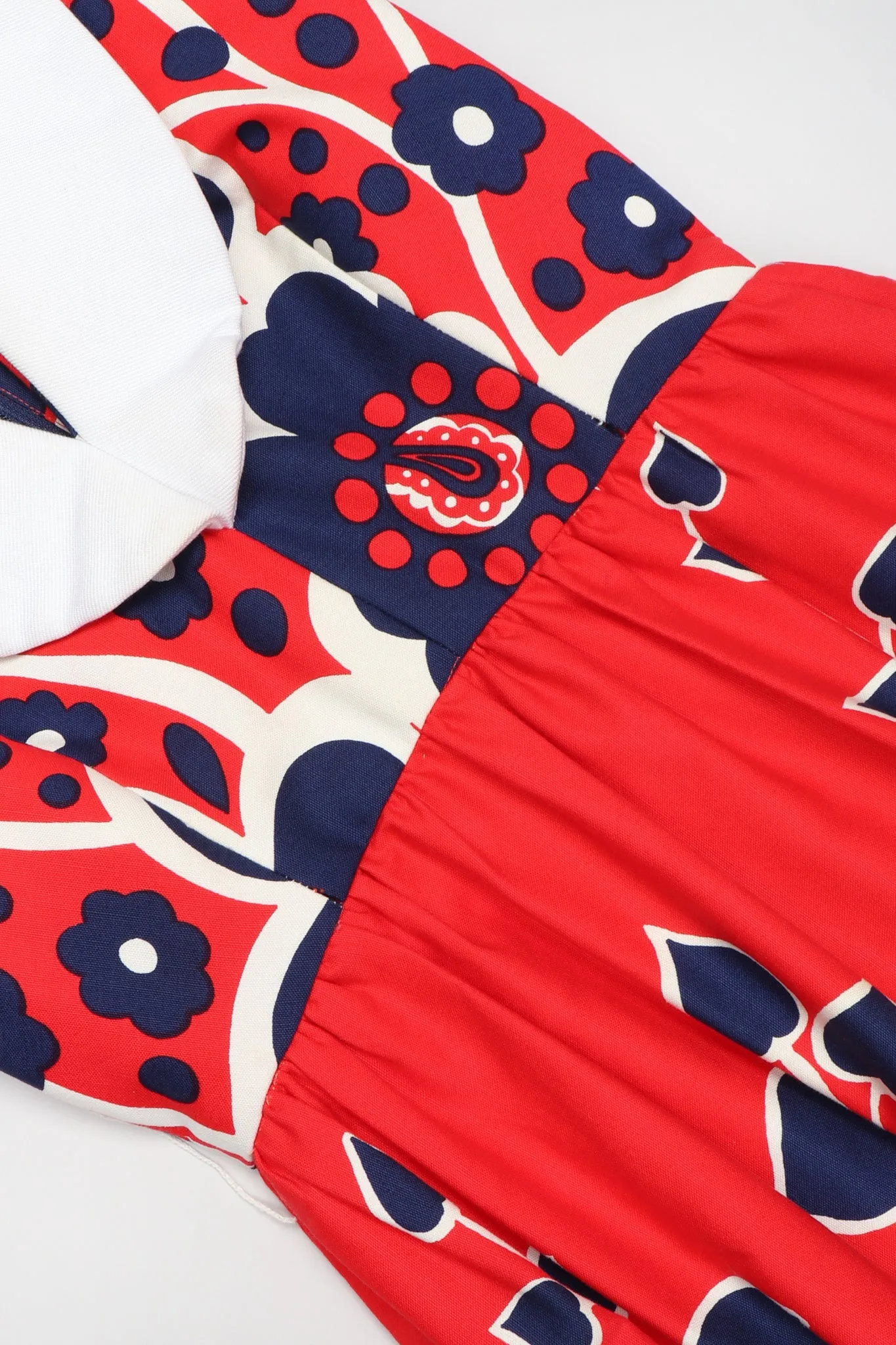 Shawl Collar Floral Dress
