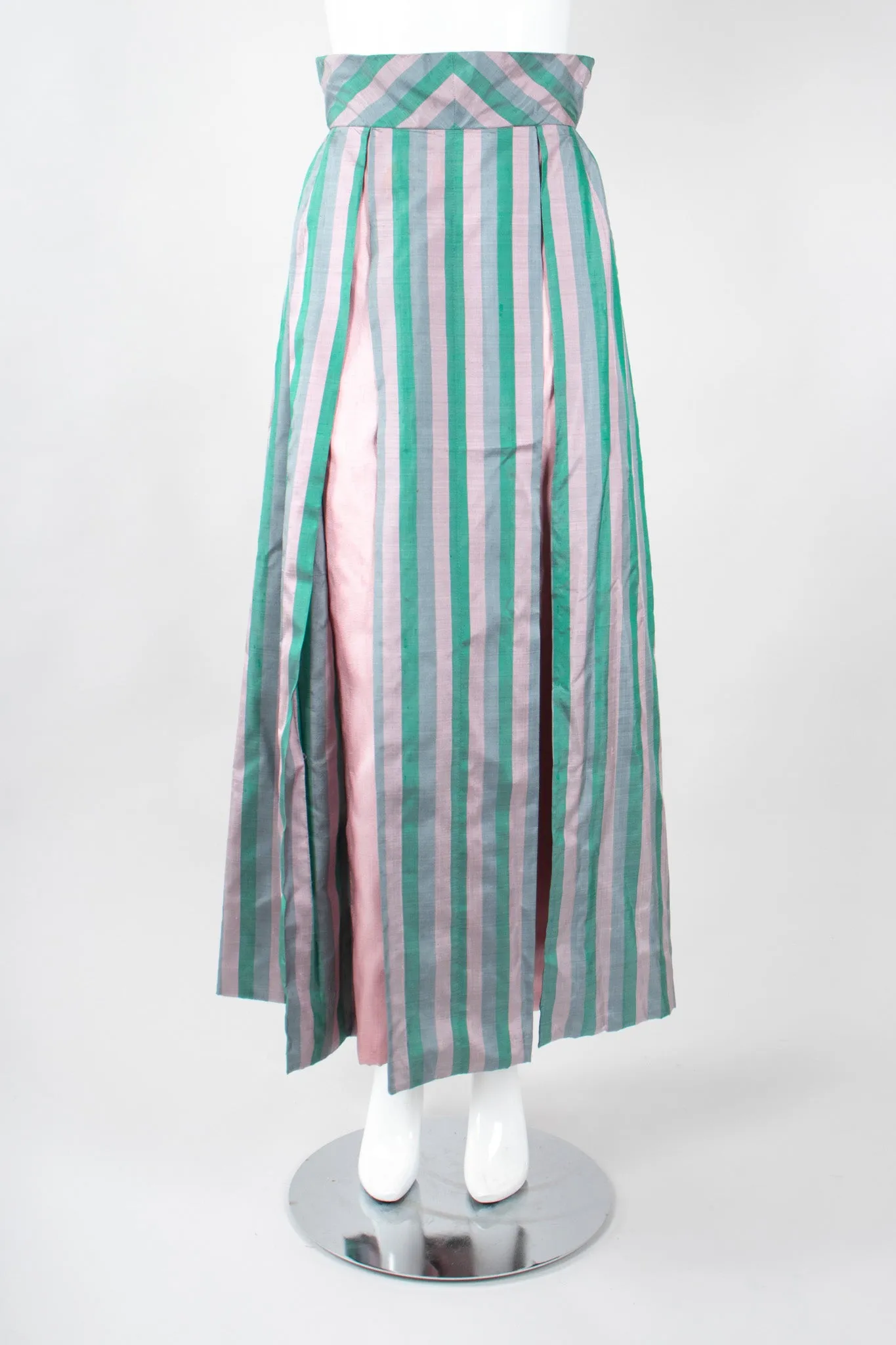 Silk Balloon Sleeve Top & Ball Skirt Set