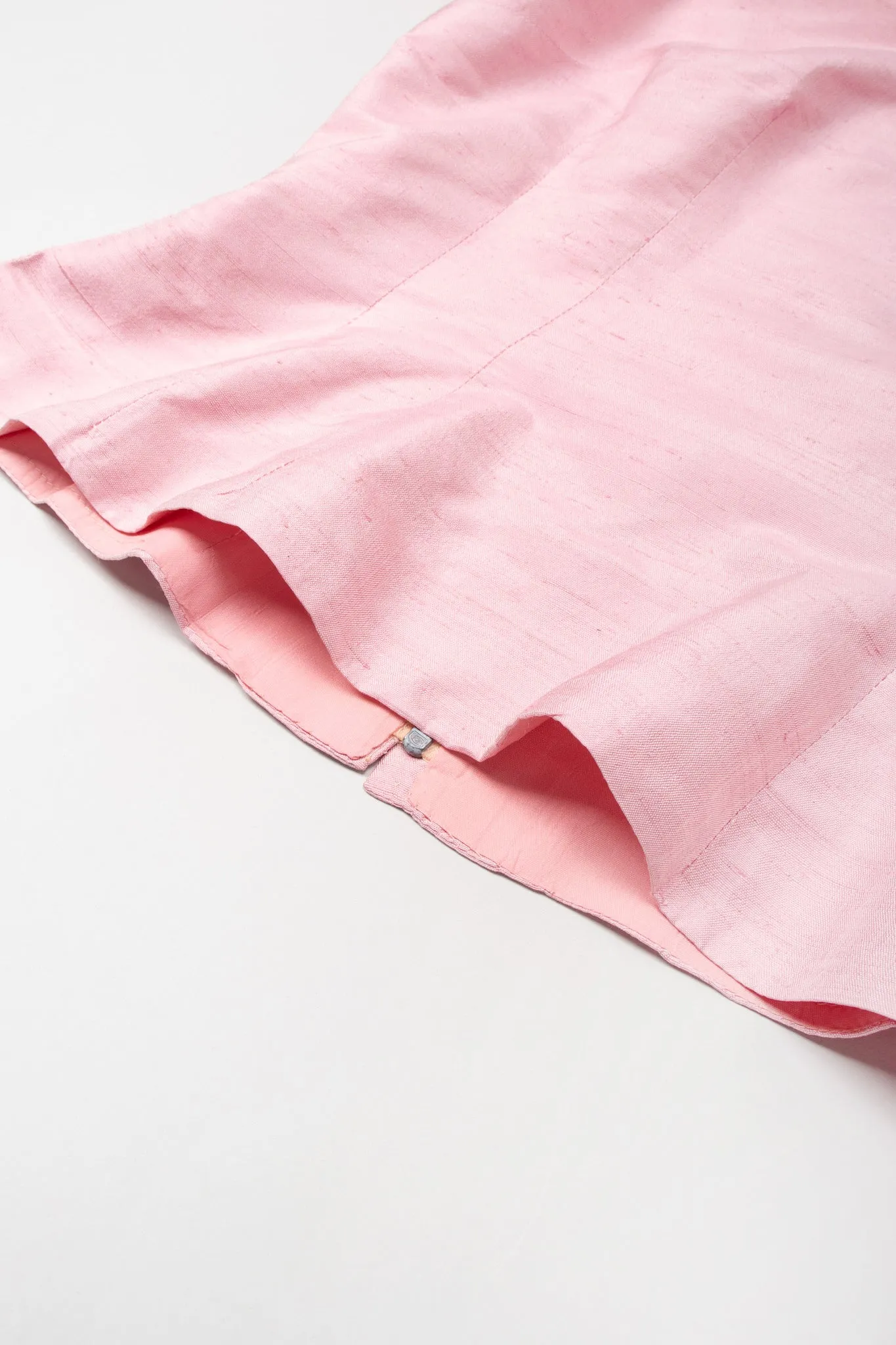 Silk Balloon Sleeve Top & Ball Skirt Set