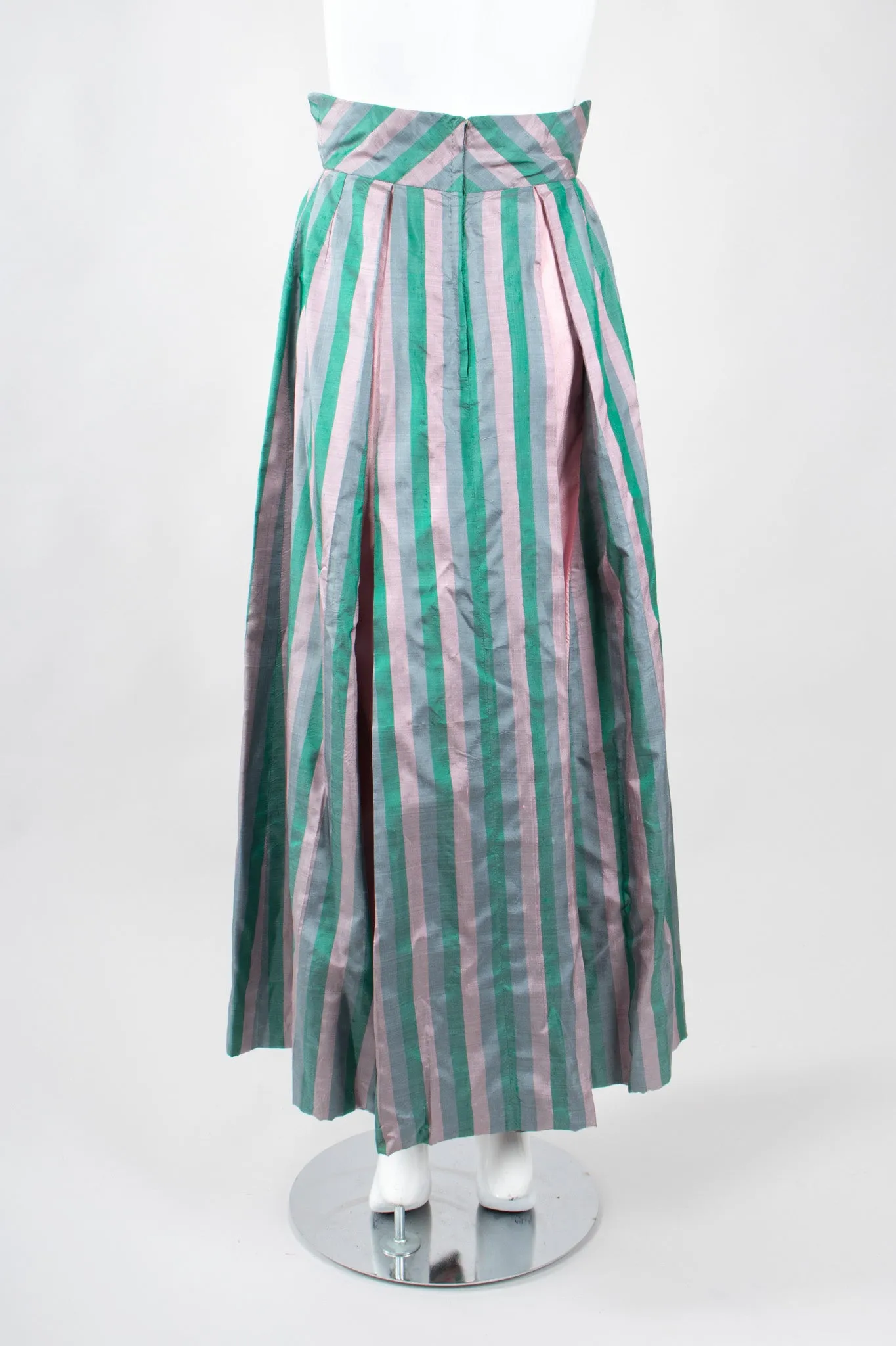Silk Balloon Sleeve Top & Ball Skirt Set