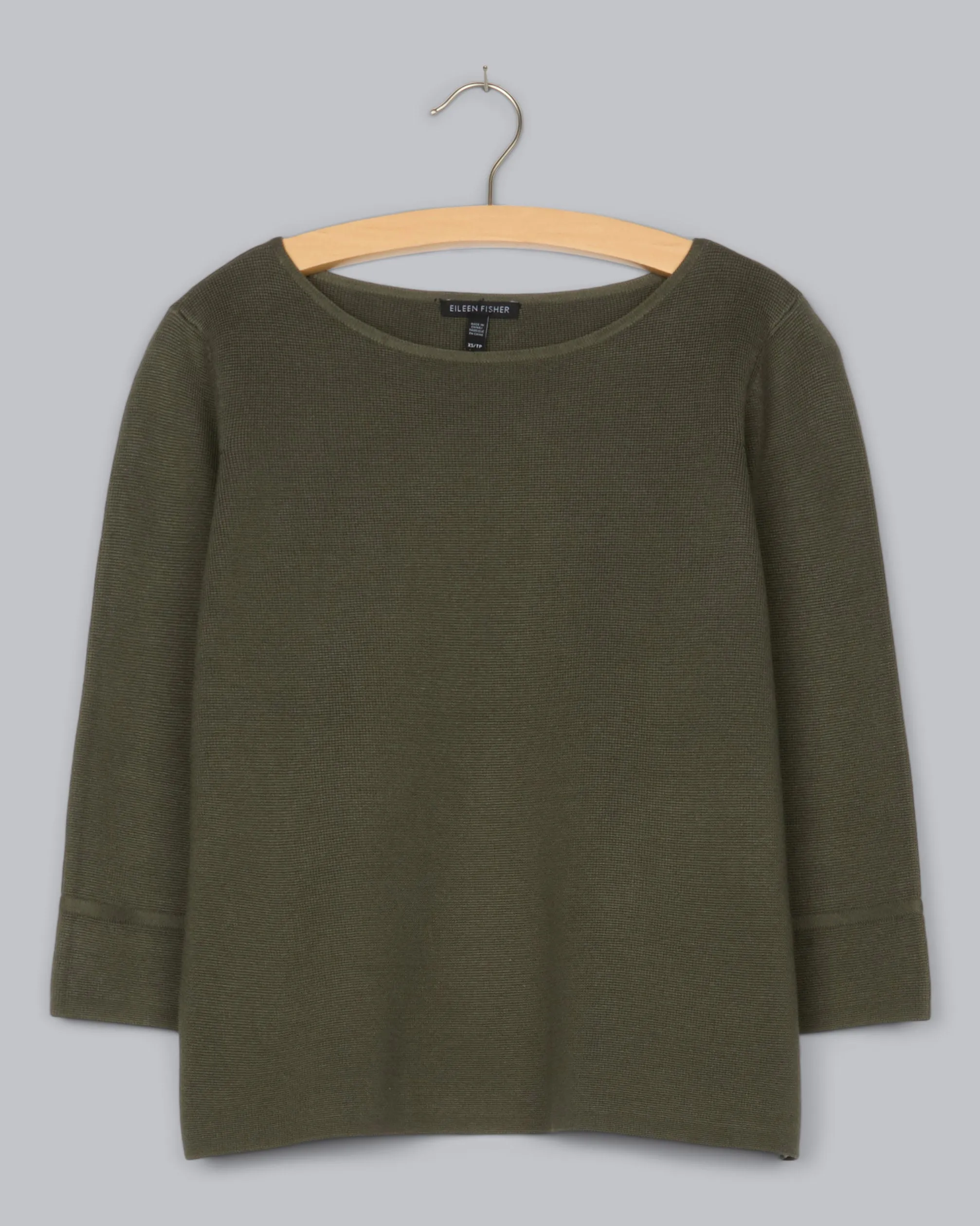 Silk Organic Cotton Interlock Pullover