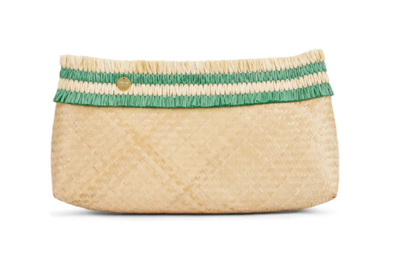 Sita Oblong Raffia Clutch
