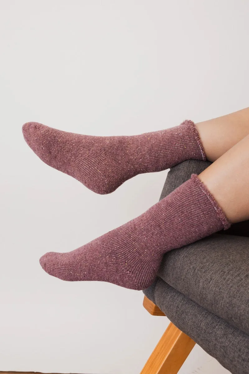 Sleepover Socks- Mauve