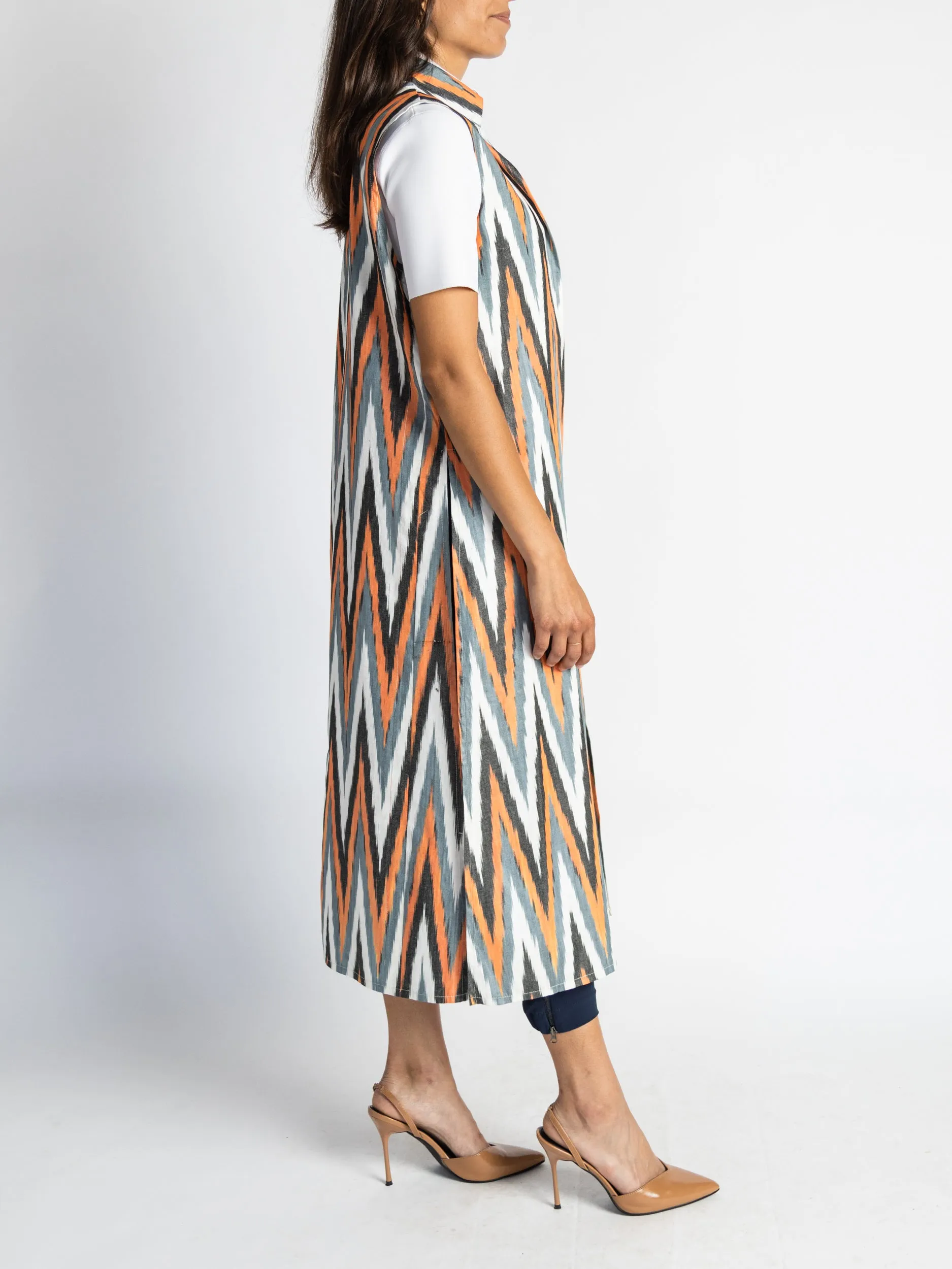 Sleeveless Cotton Caftan