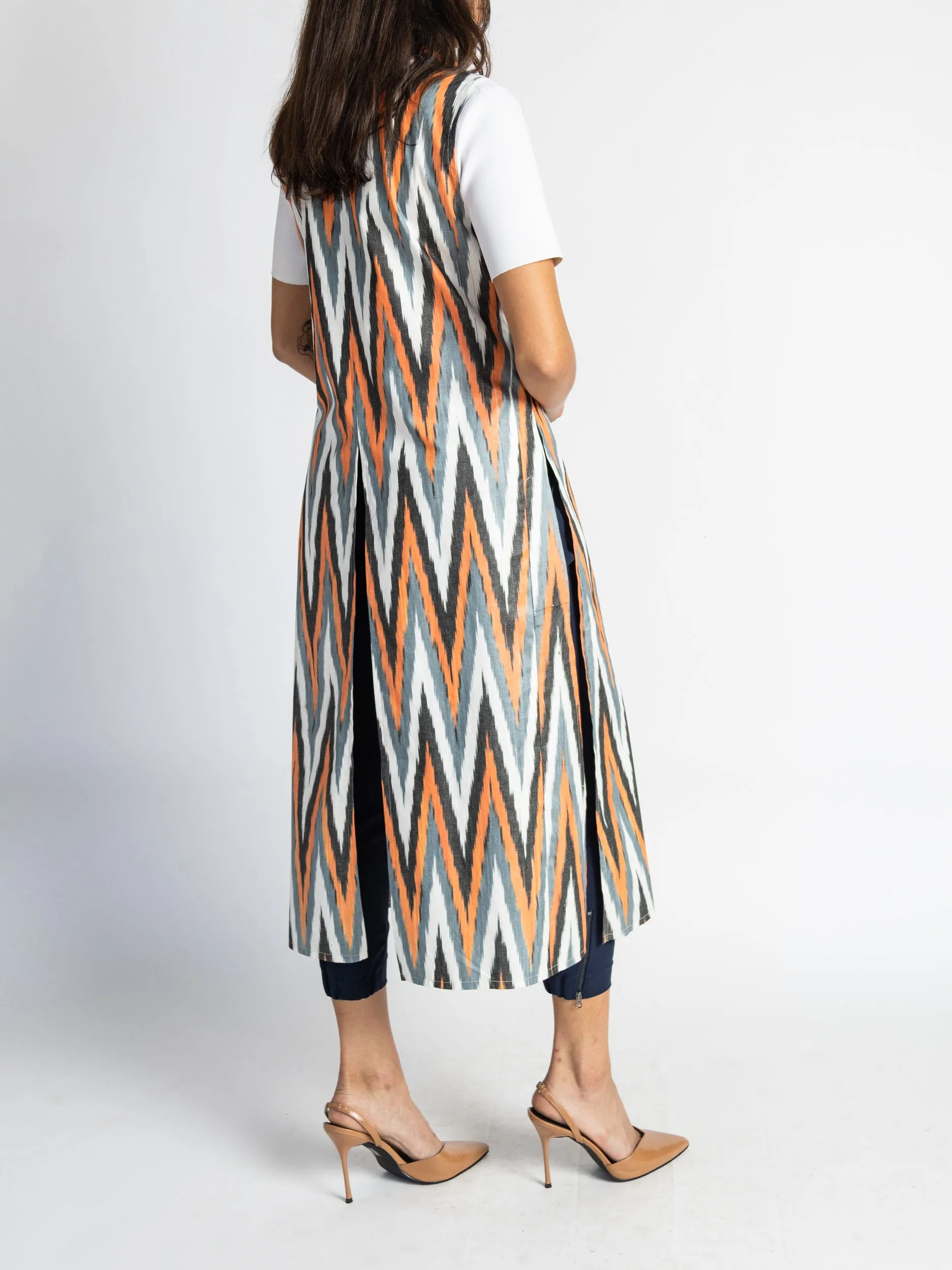 Sleeveless Cotton Caftan