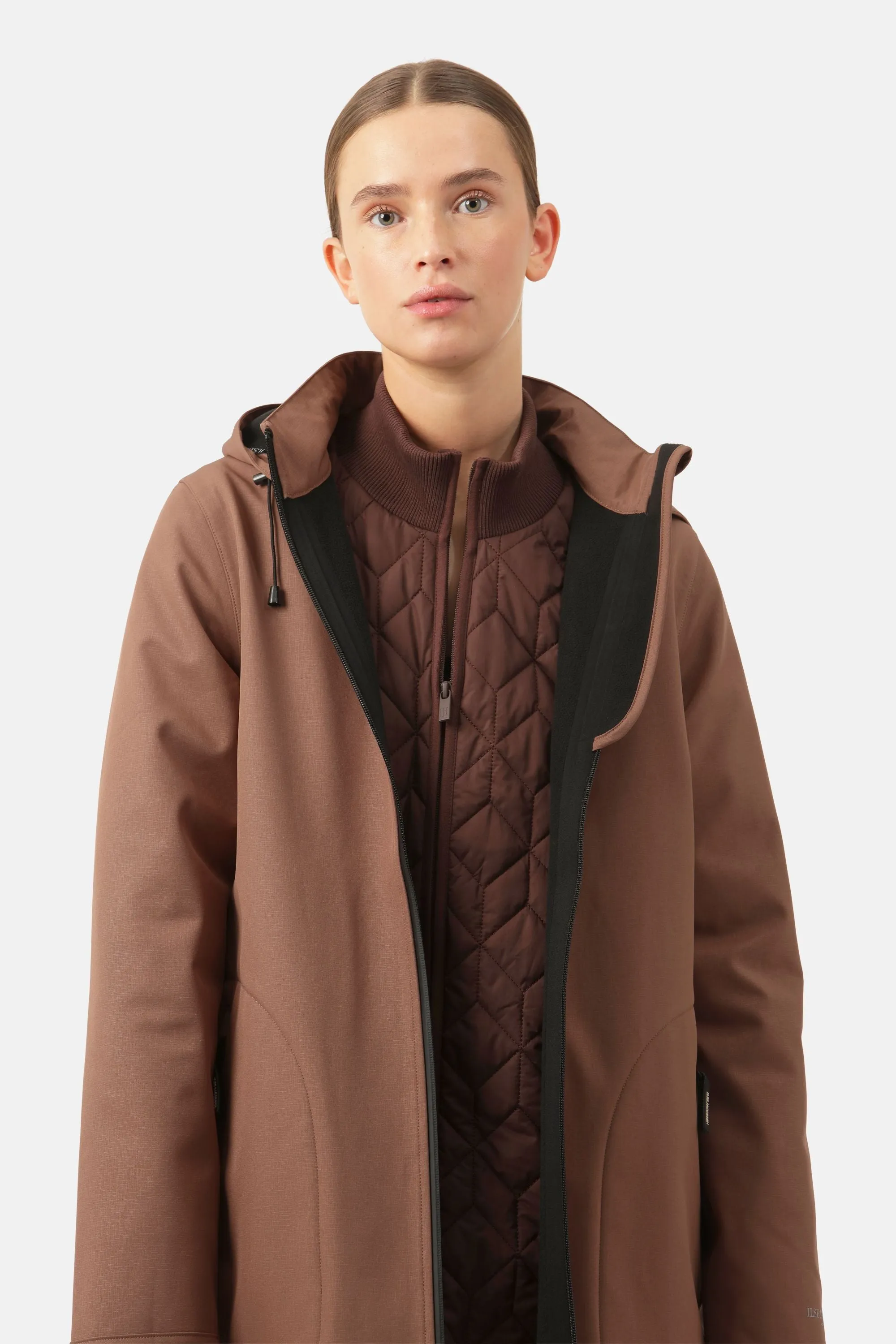 Softshell Regnjacka A-linje - Acorn
