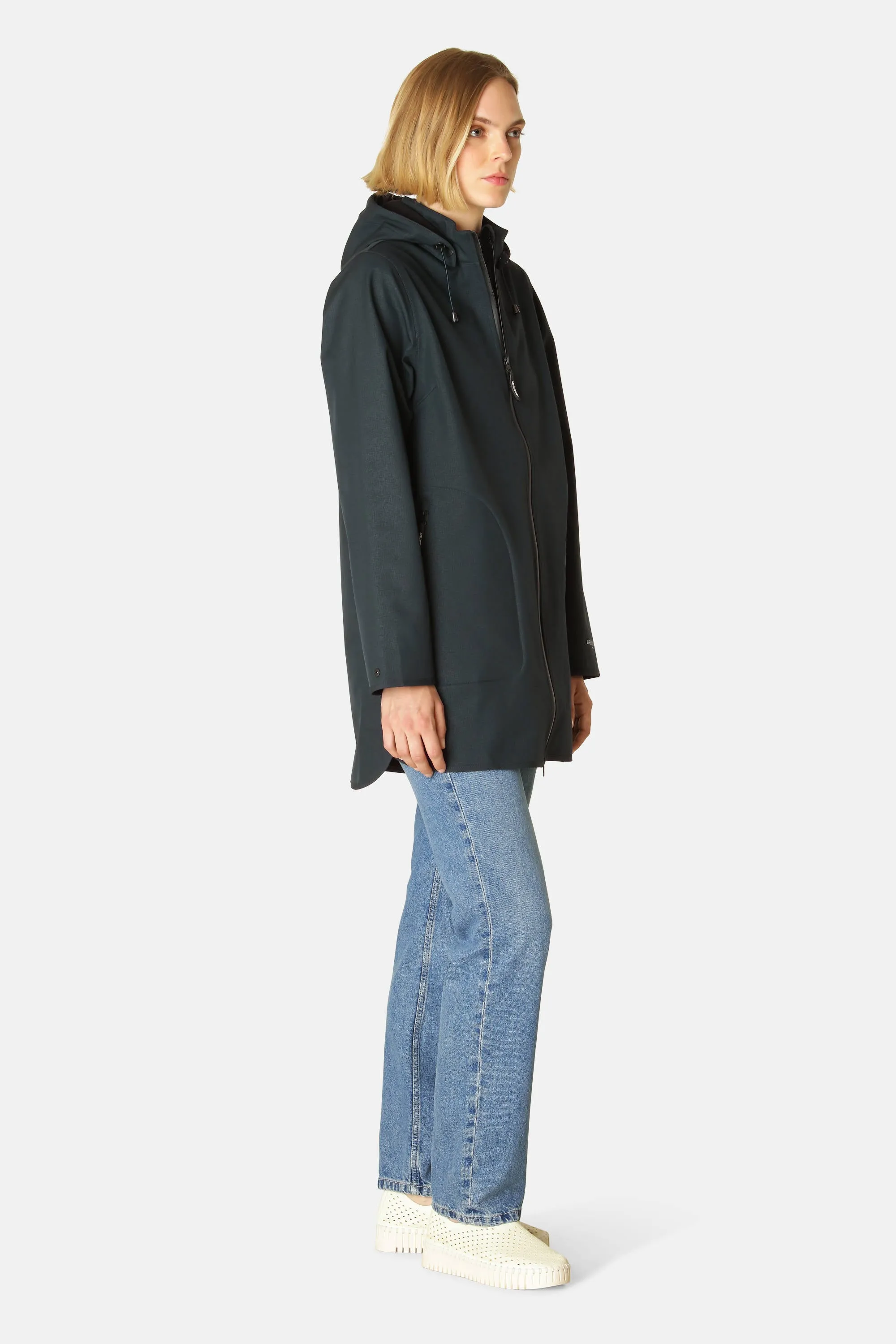 Softshell Regnjacka A-linje - Dark Indigo