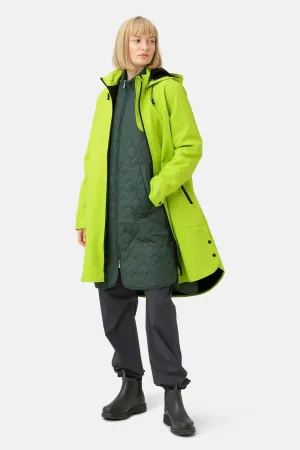 Softshell Regnjacka A-linje - Lime Green