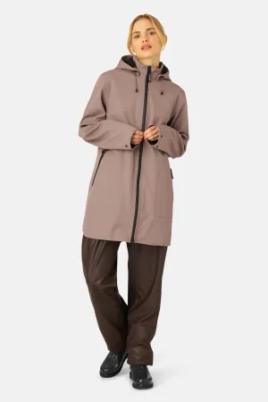 Softshell Regnjacka A-linje - Old Lavender