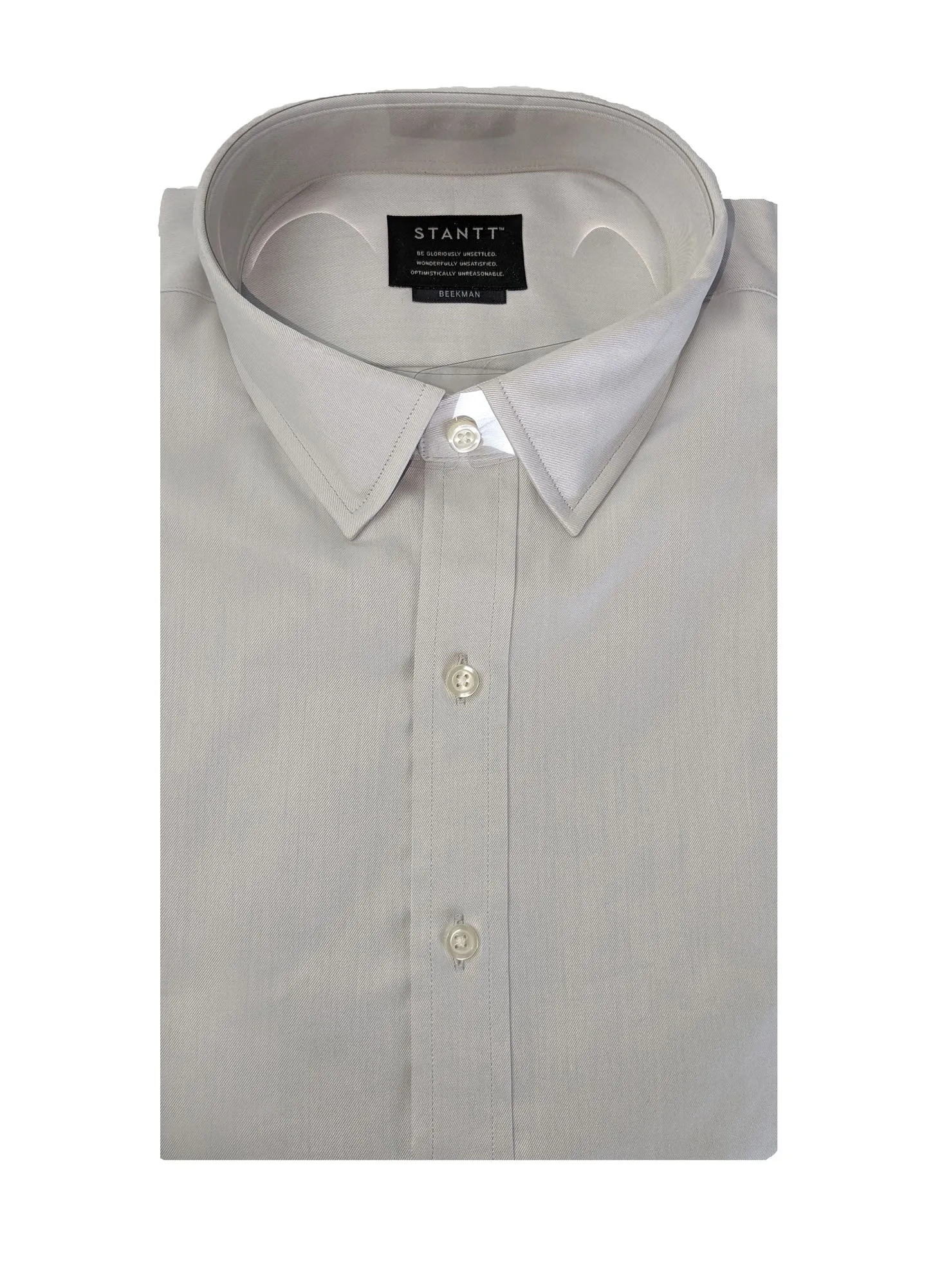 STANTT Men's Grey Business Casual Button Up Shirt Beekman Fit 17 - 31/32 NWT