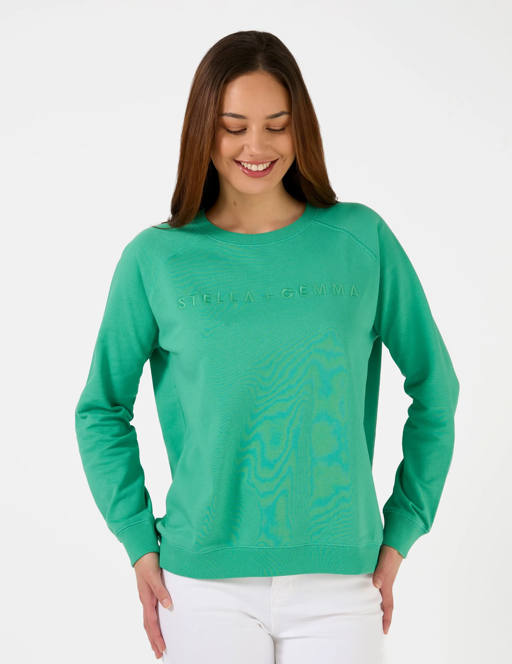 STELLA   GEMMA CLASSIC LOGO SWEATER MINT