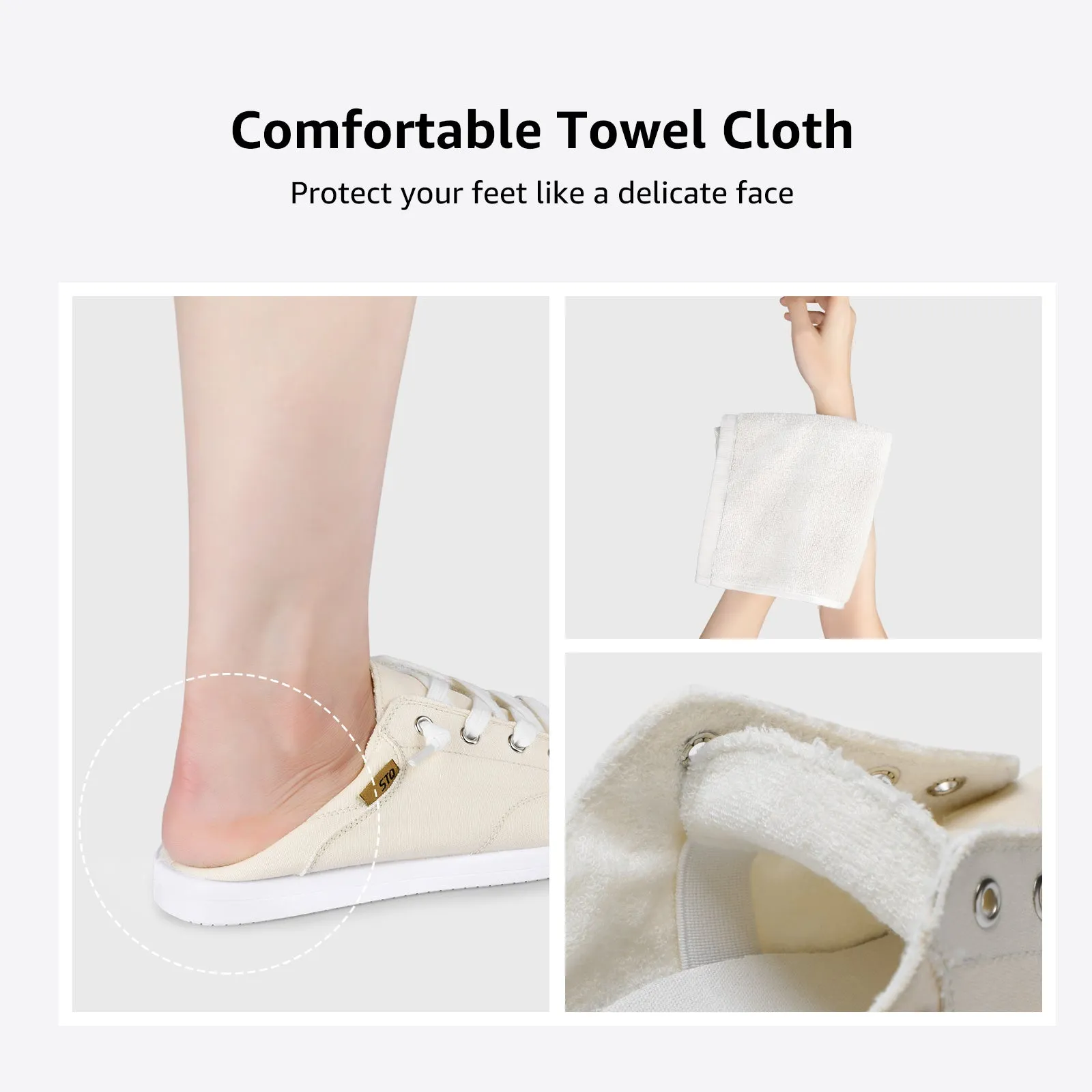 STQ Slip on Sneakers for Women Casual Canvas Shoes Machine Washable
