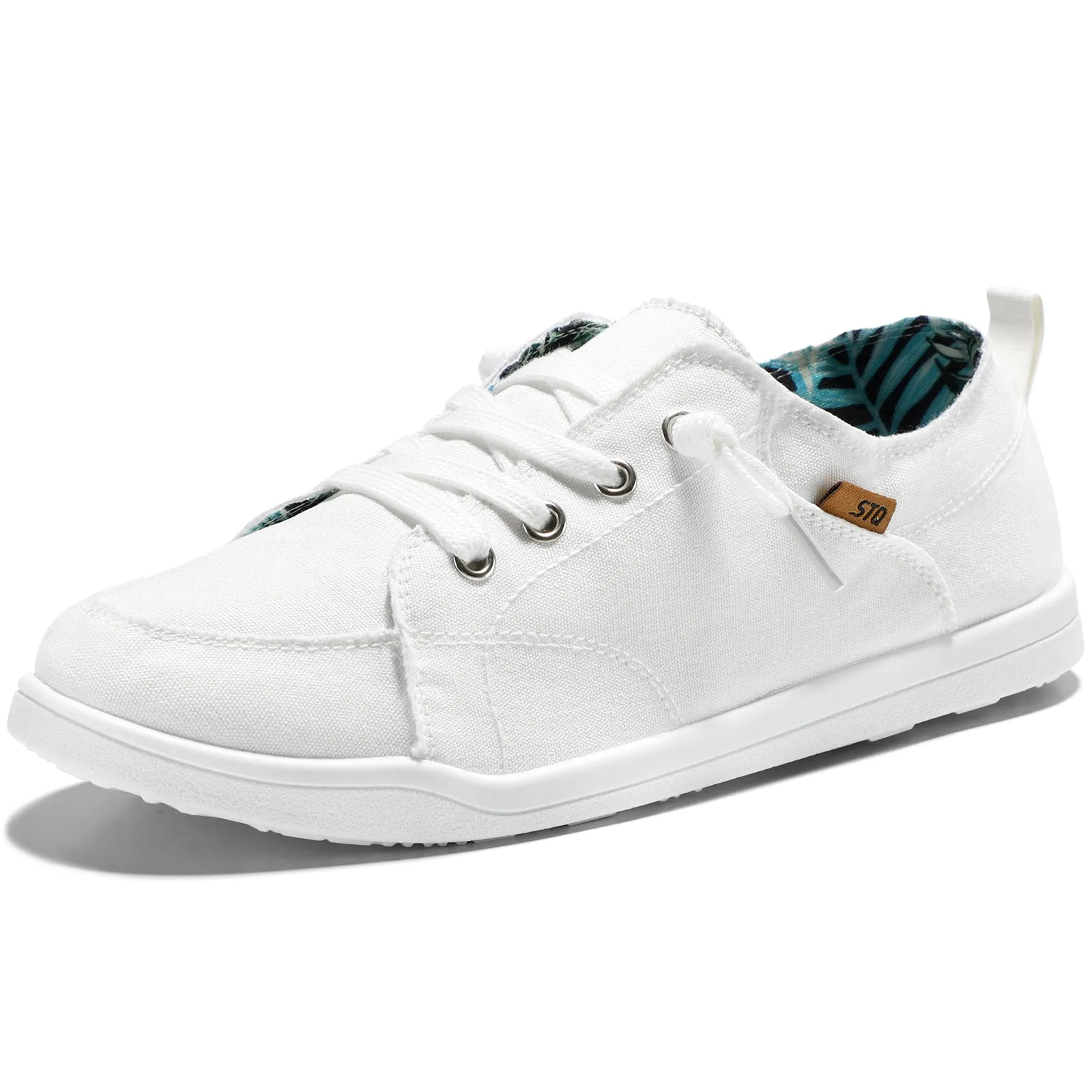 STQ Slip on Sneakers for Women Casual Canvas Shoes Machine Washable