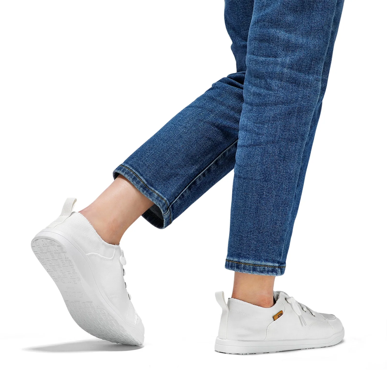 STQ Slip on Sneakers for Women Casual Canvas Shoes Machine Washable