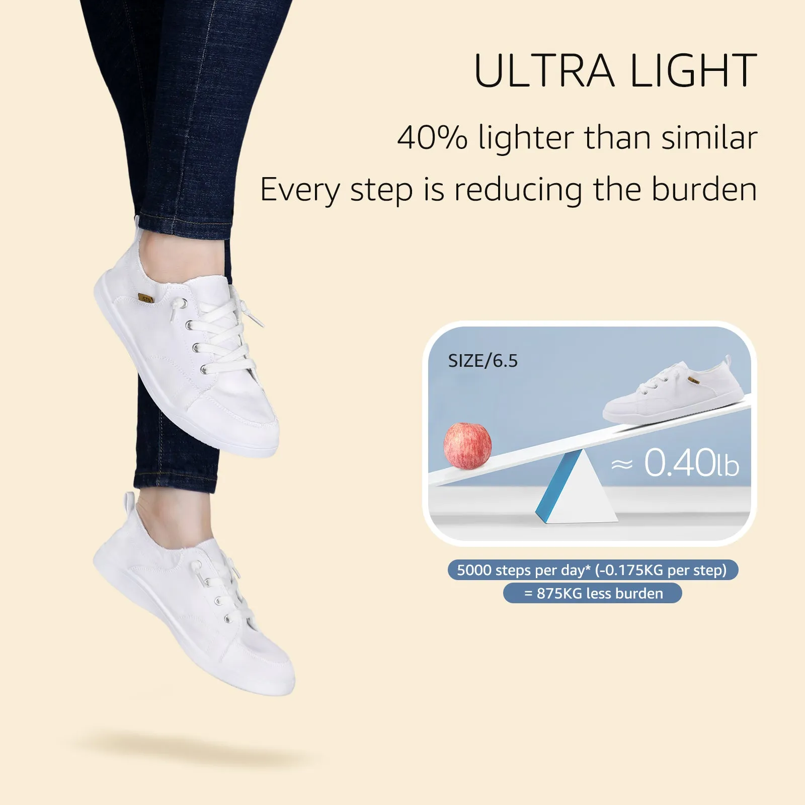 STQ Slip on Sneakers for Women Casual Canvas Shoes Machine Washable