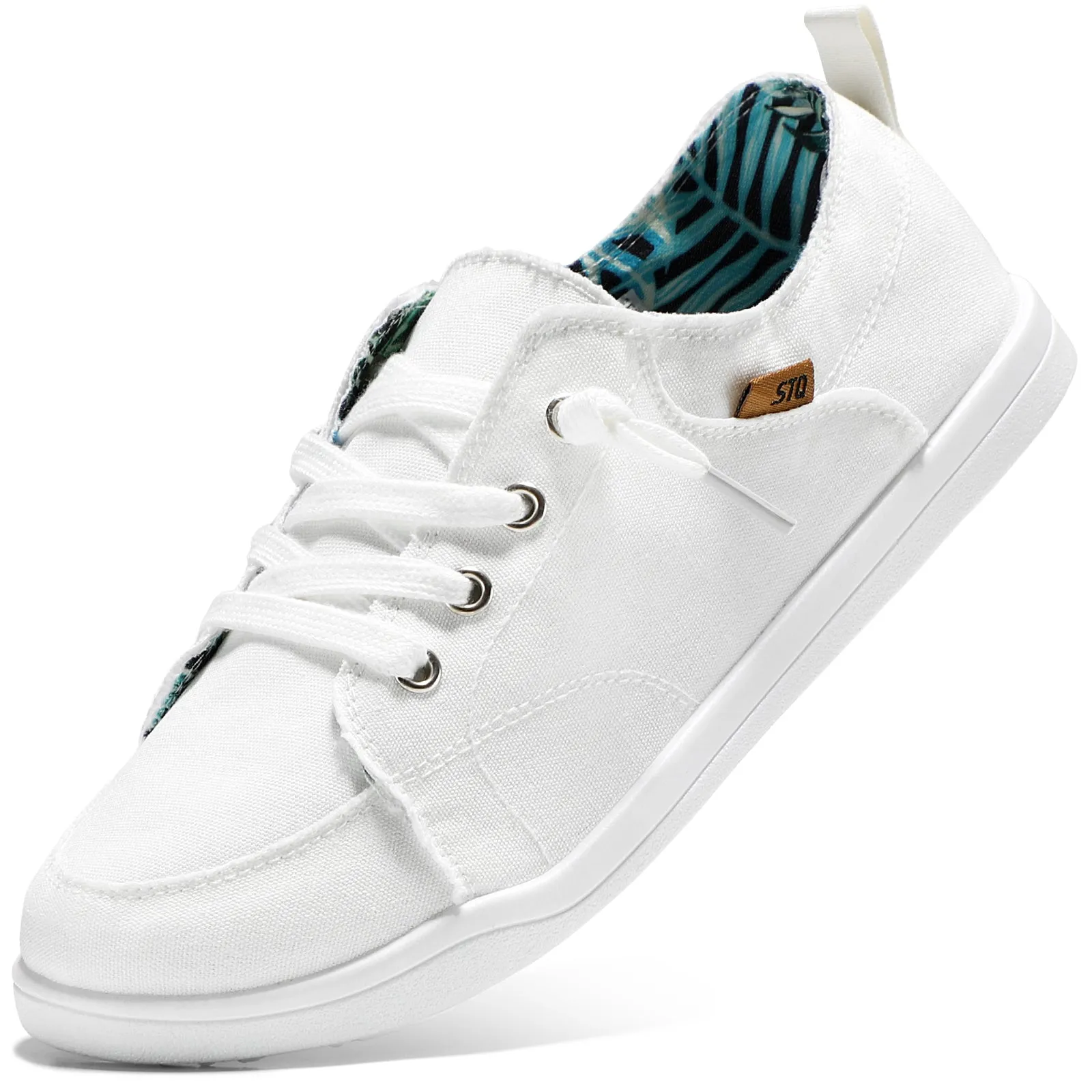 STQ Slip on Sneakers for Women Casual Canvas Shoes Machine Washable