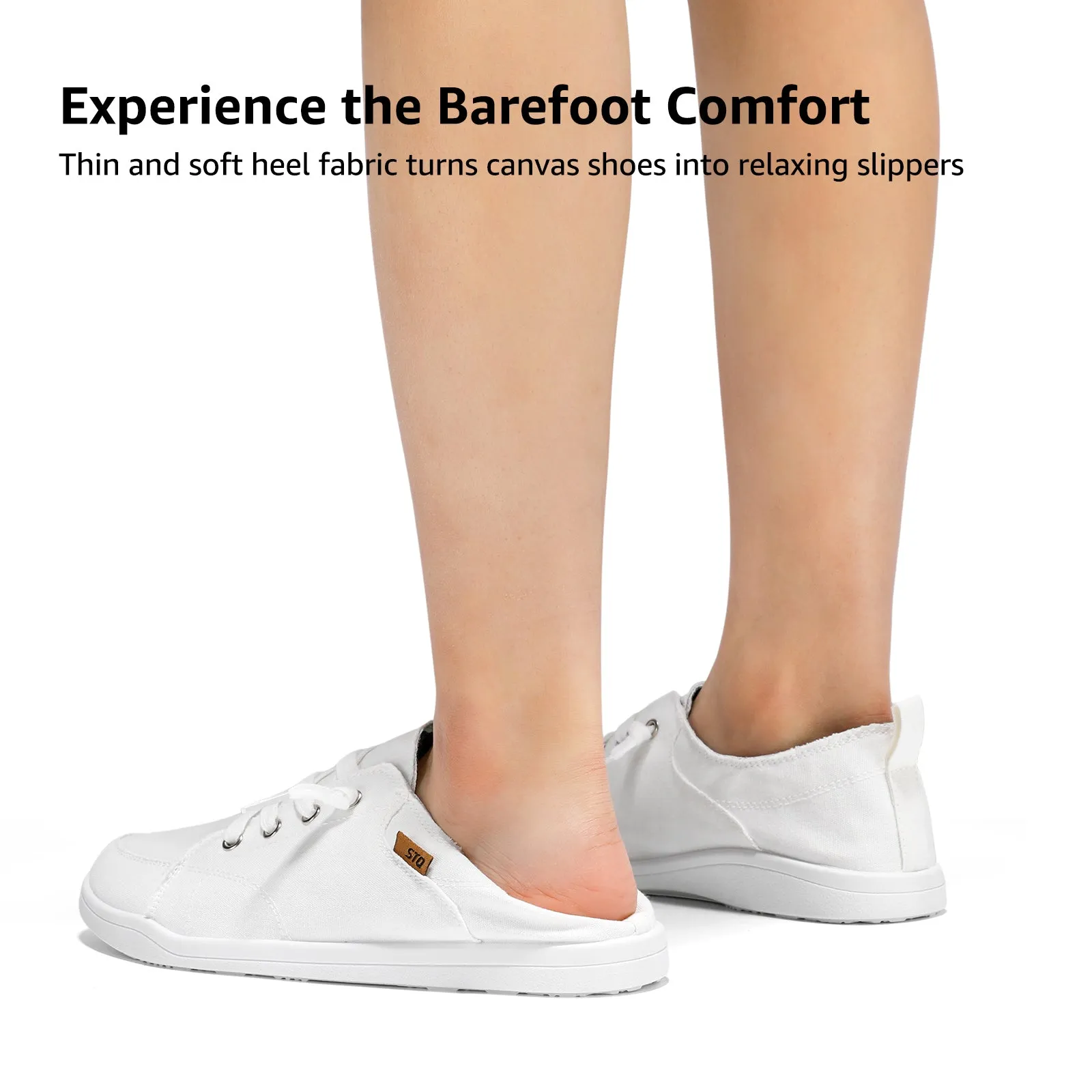 STQ Slip on Sneakers for Women Casual Canvas Shoes Machine Washable