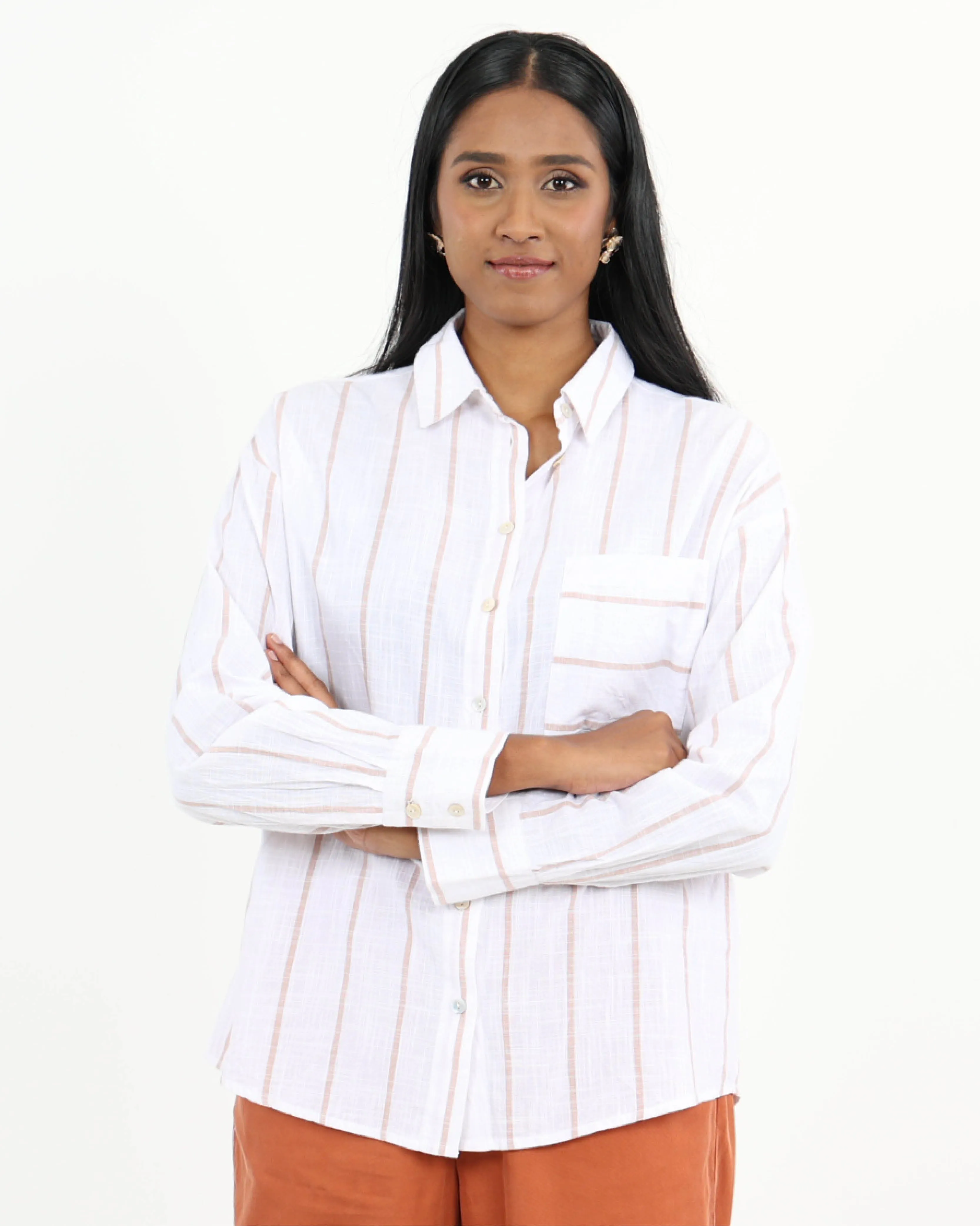 Striped Cotton Blouse