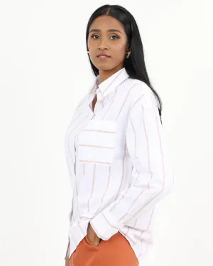 Striped Cotton Blouse