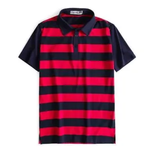 Summer Business Striped Golf Shirts