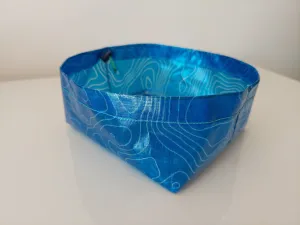 Superlight Dog Bowl - Blue Topo Dyneema