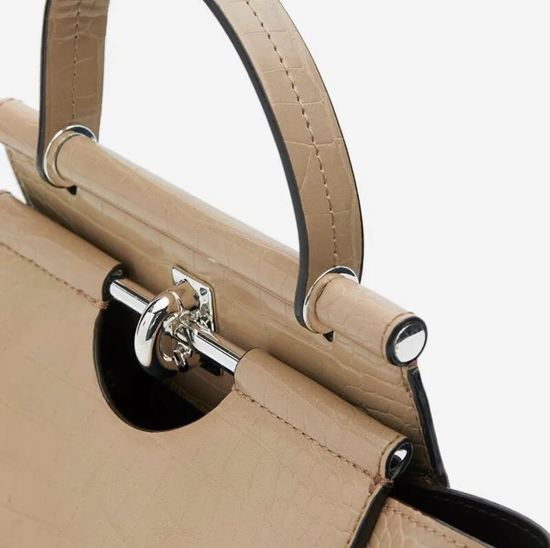 swing bag Women Metal Button Handbag