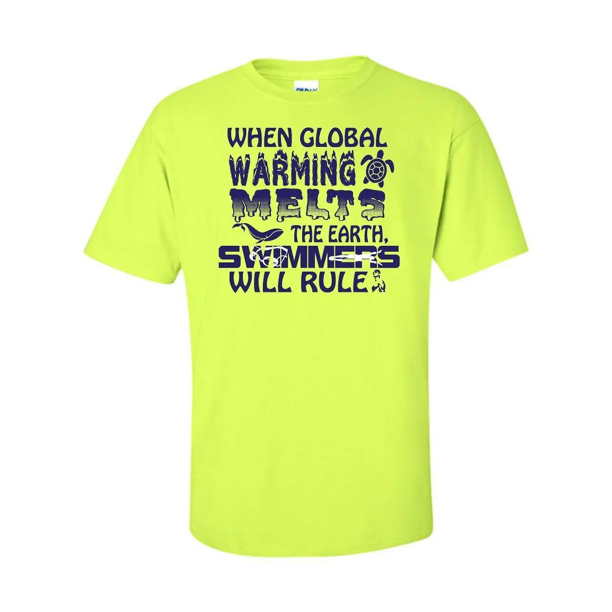 T-Shirts Global Warming Swimming