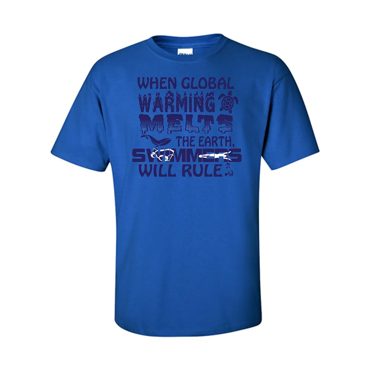 T-Shirts Global Warming Swimming