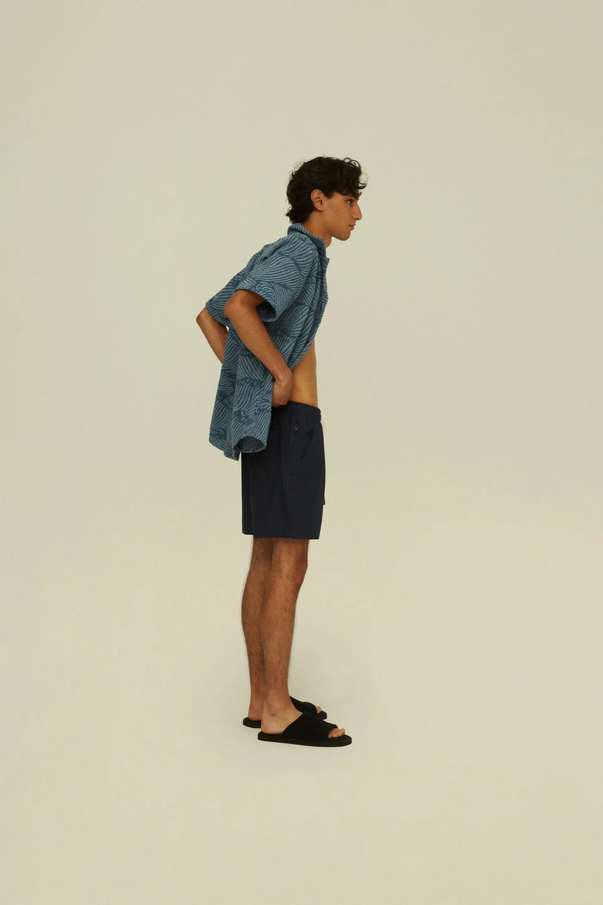 Taupe Linen Shorts
