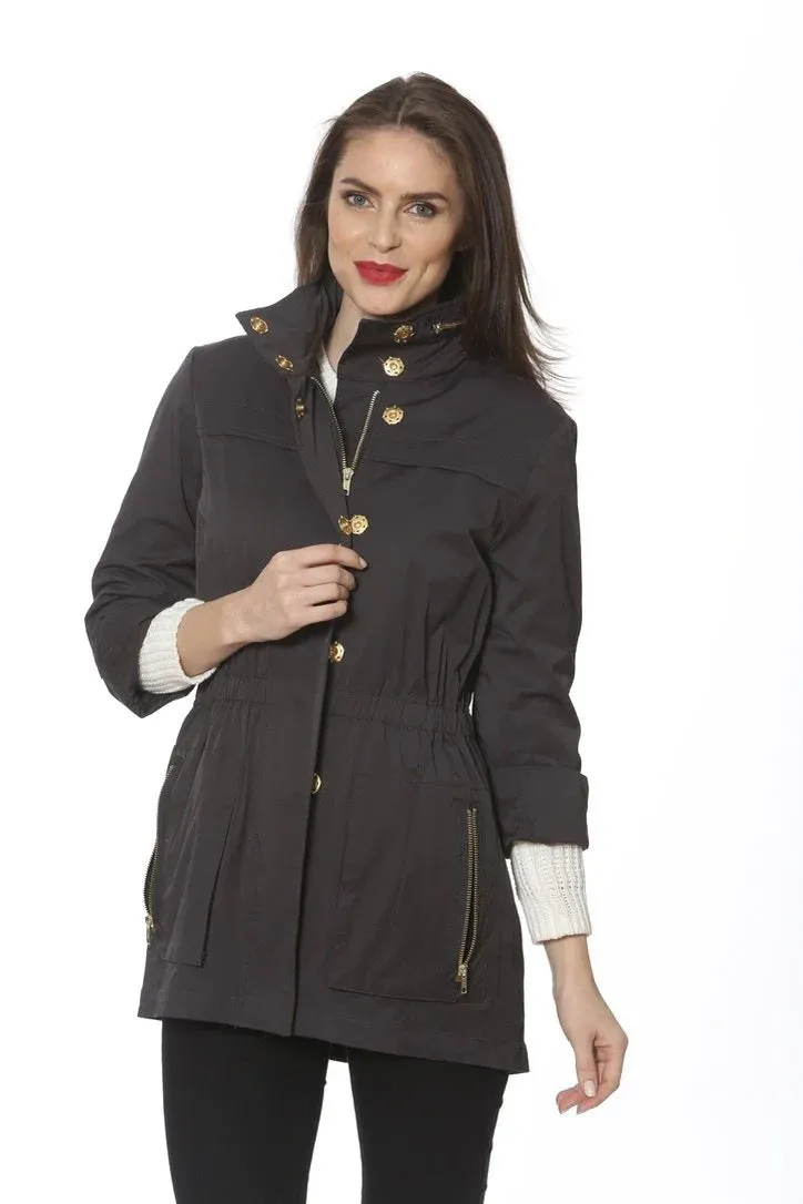 Tess Rain Jacket by Ciao Milano- Black