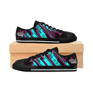 The Edge of Insanity / Teal/ Pink Black/ Women's Sneakers