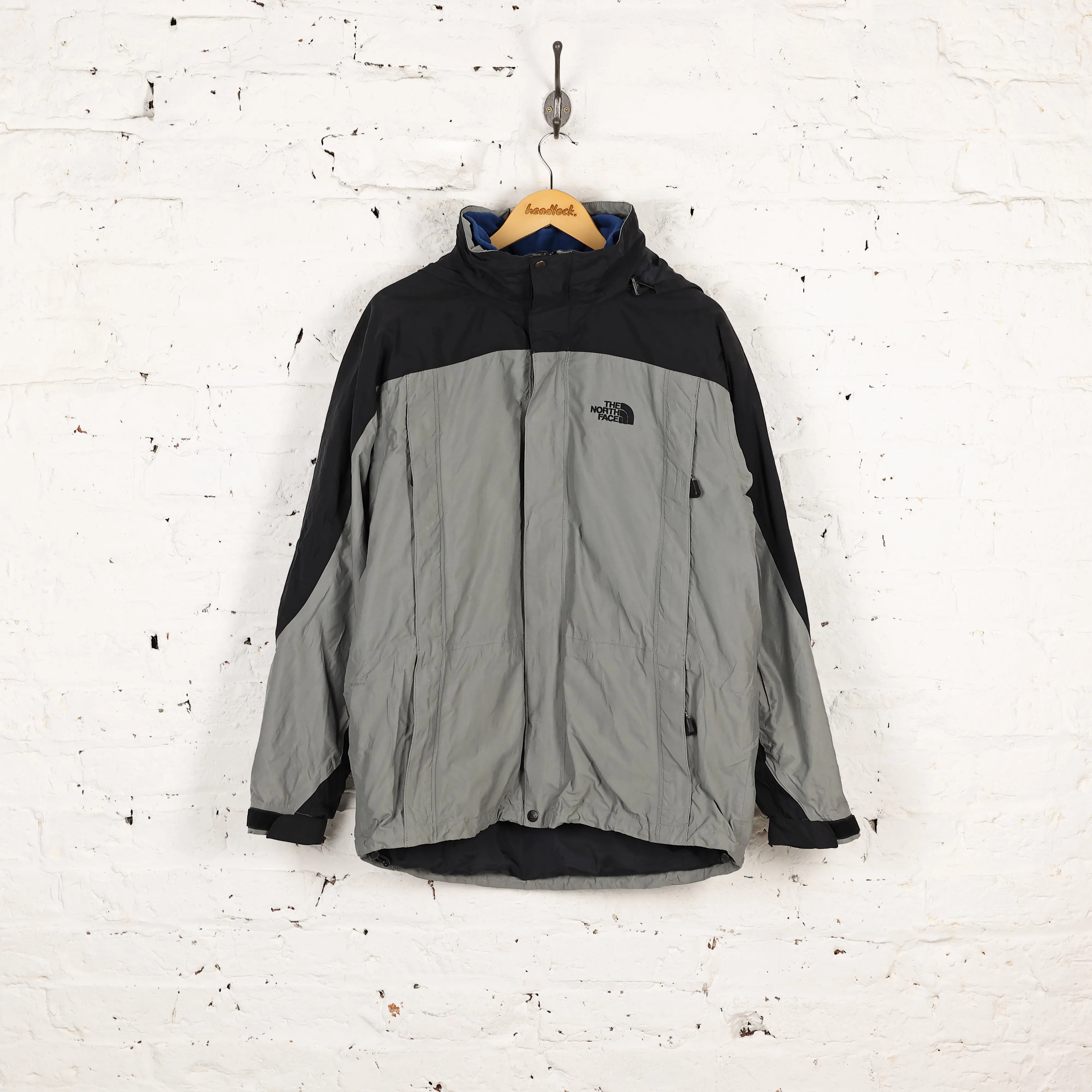 The North Face Fleece Lined HyVent Rain Jacket - Grey - M