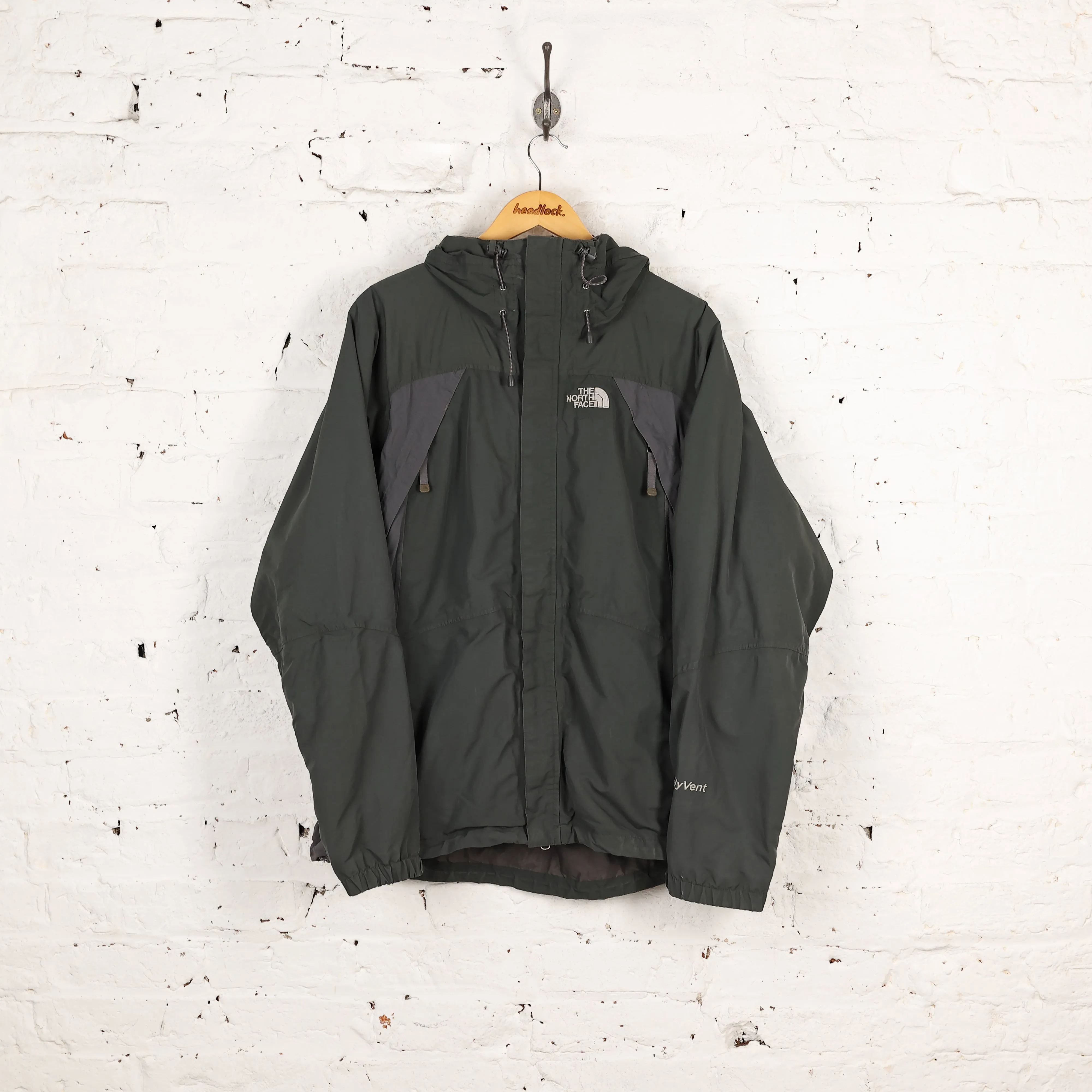The North Face Hyvent Rain Jacket - Green  - XL
