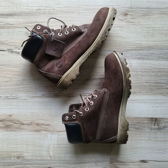 Timberland Chocolate Brown Waterproof Boots Size 8.5M