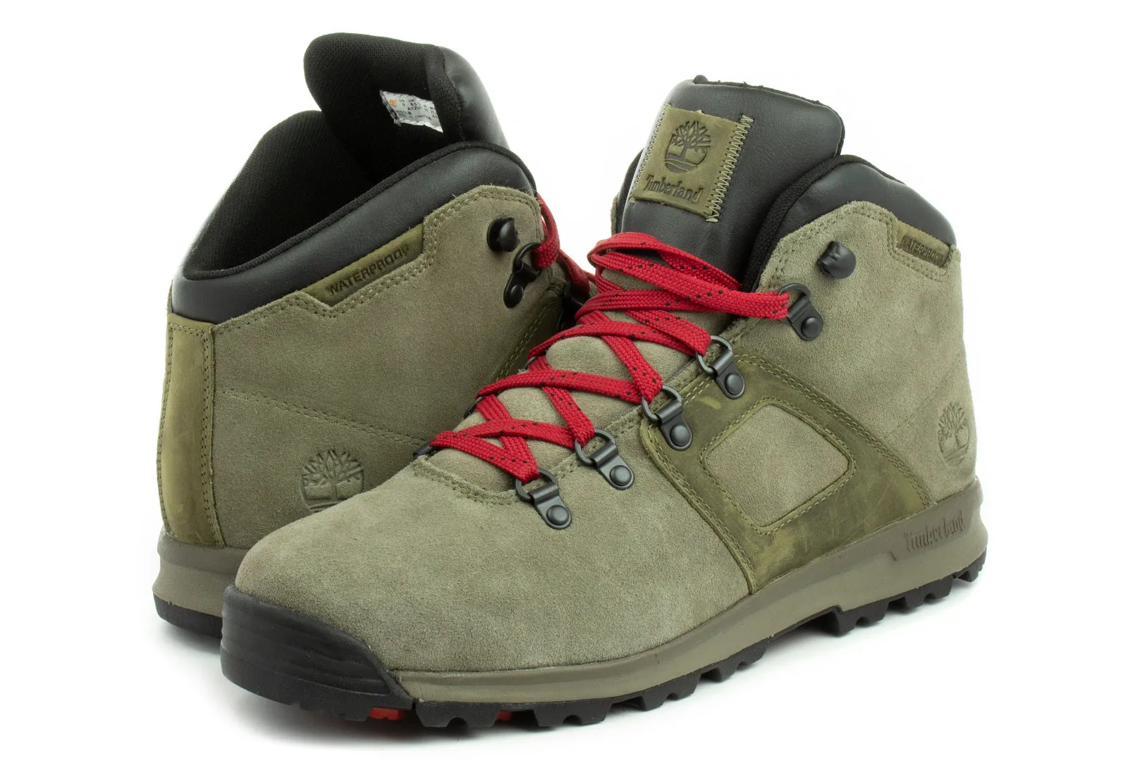 Timberland GT Scramble WP Mid Leather Waterproof Boots Men Slush Grey, Sz 11.5! Retail $150 