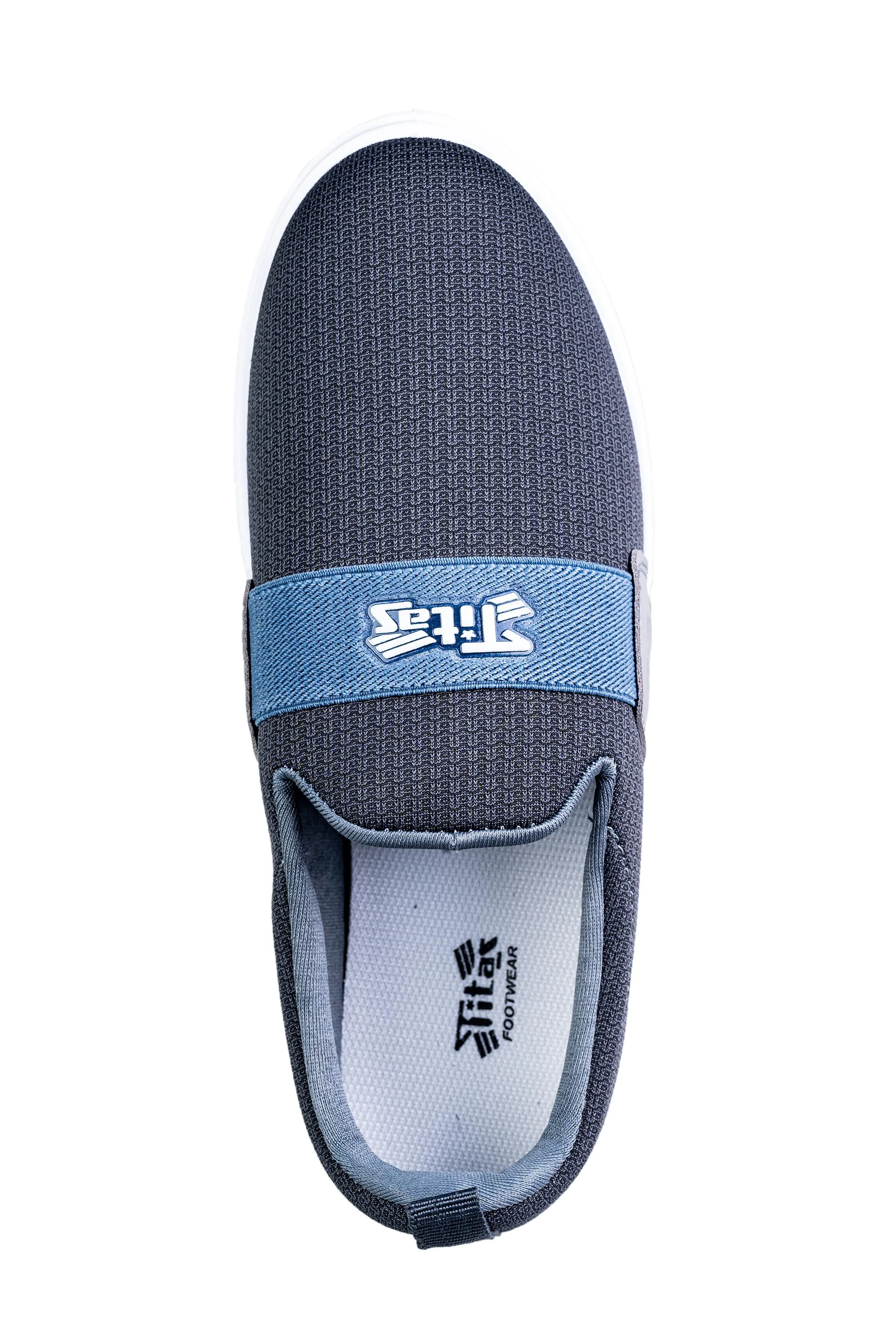 Titas Gents Grey Canvas Shoe