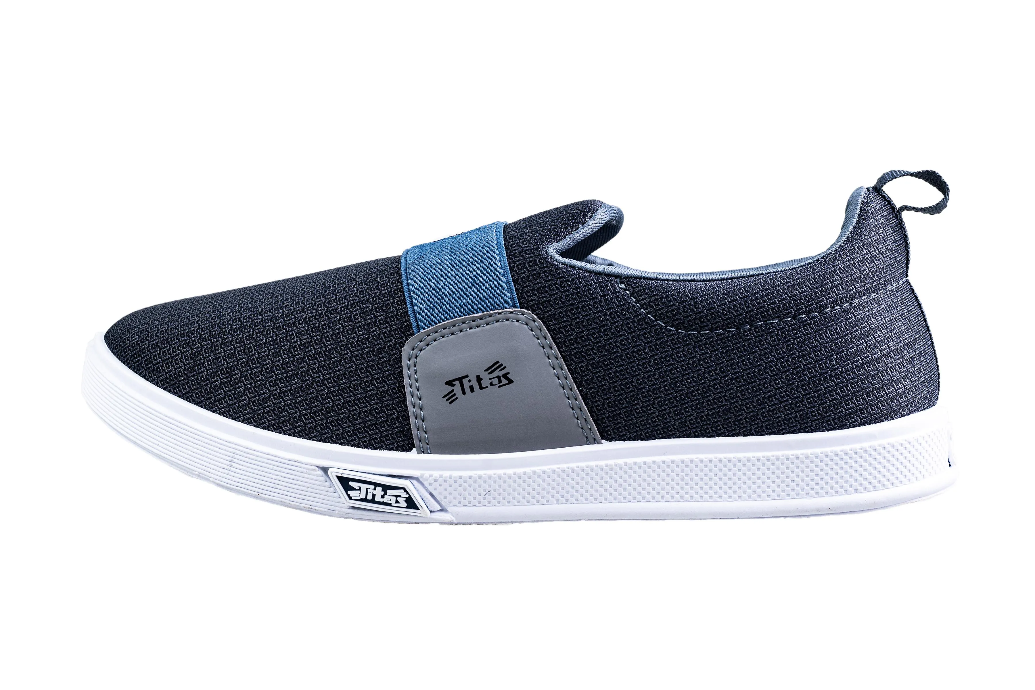 Titas Gents Grey Canvas Shoe