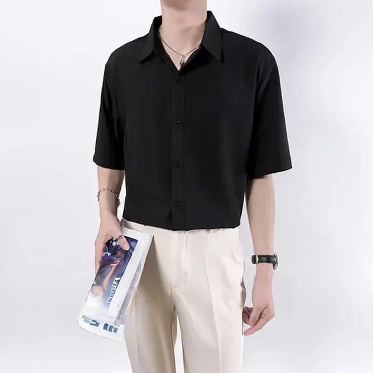 TrendWear Ice Silk Kurzarmhemd