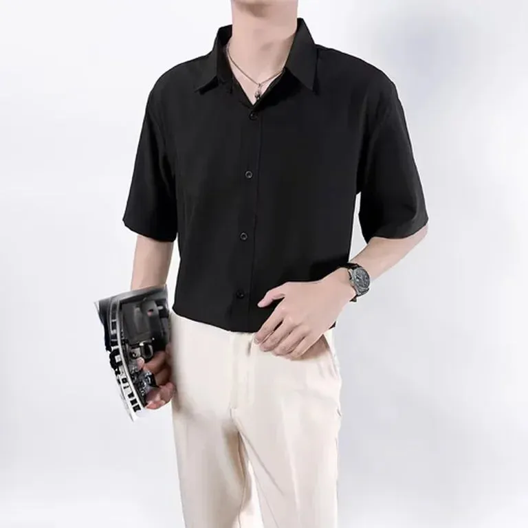 TrendWear Ice Silk Kurzarmhemd