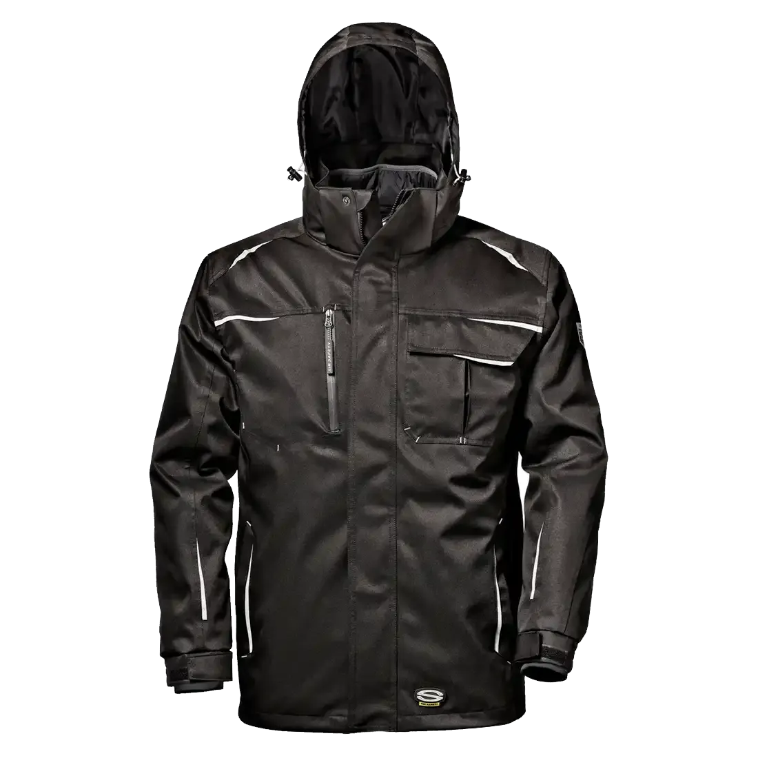 TRIAL JACKET Workjacket - Hi-Vis Reflective Inserts - Waterproof Zippered Chest Pocket - Detachable Inner Jacket